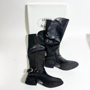 NIB Steve Madden Skippur Black Knee High Boots